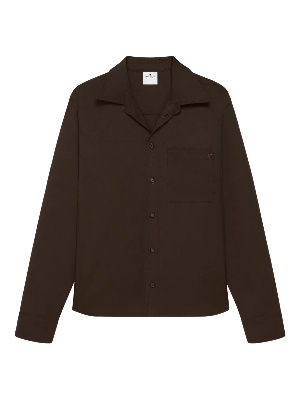Courrèges button-up shirt Bruin