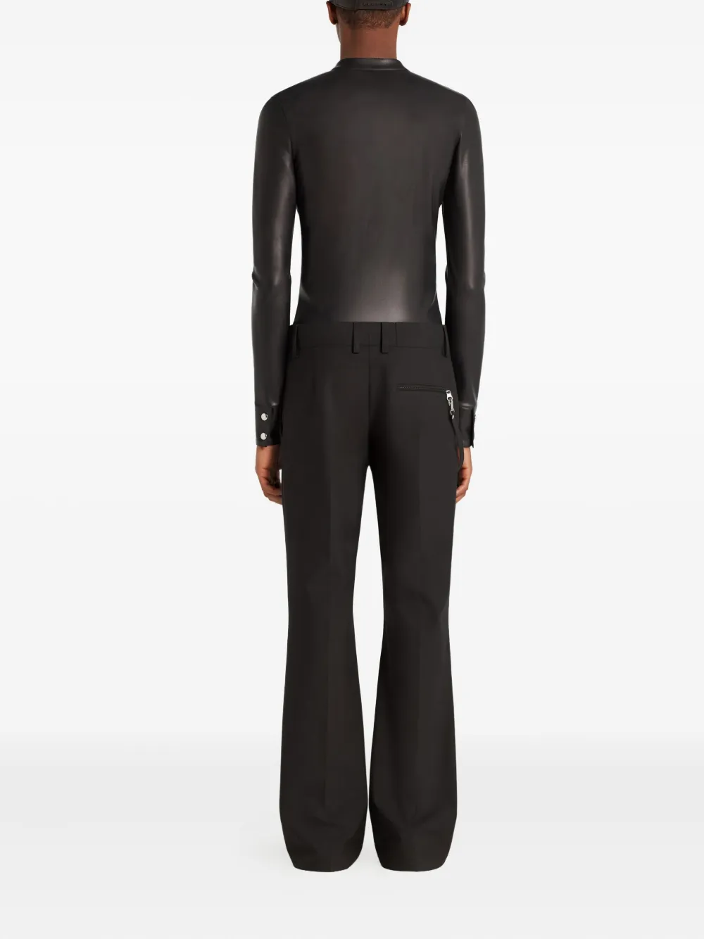 Courrèges Bikerjack met rits Zwart