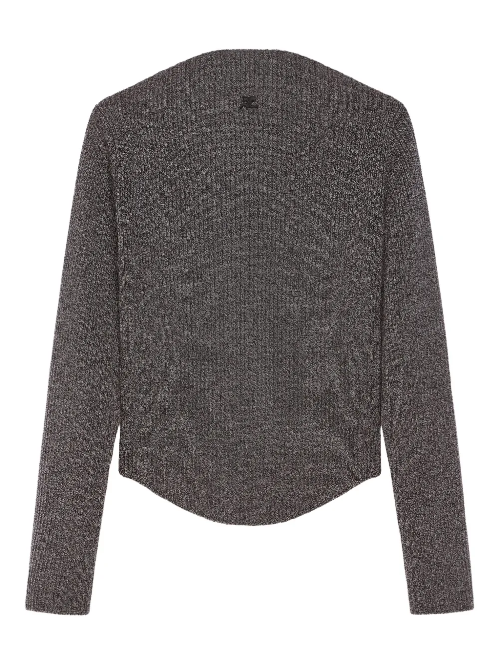 Courrèges ribbed-knit sweater Grijs