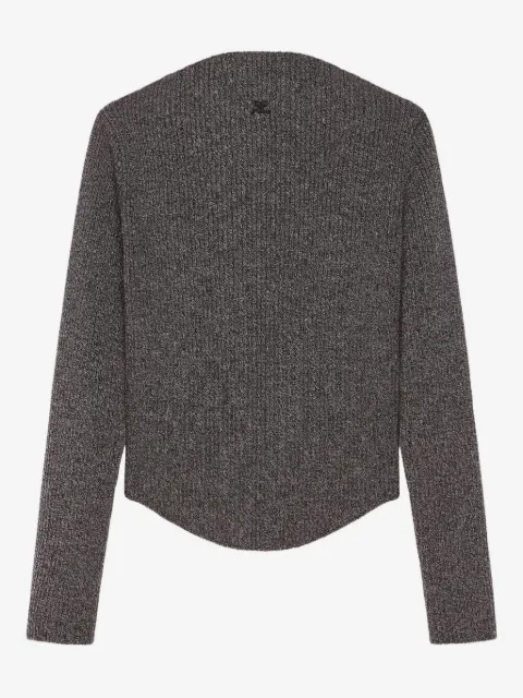 Courrèges Gerippter Strickpullover