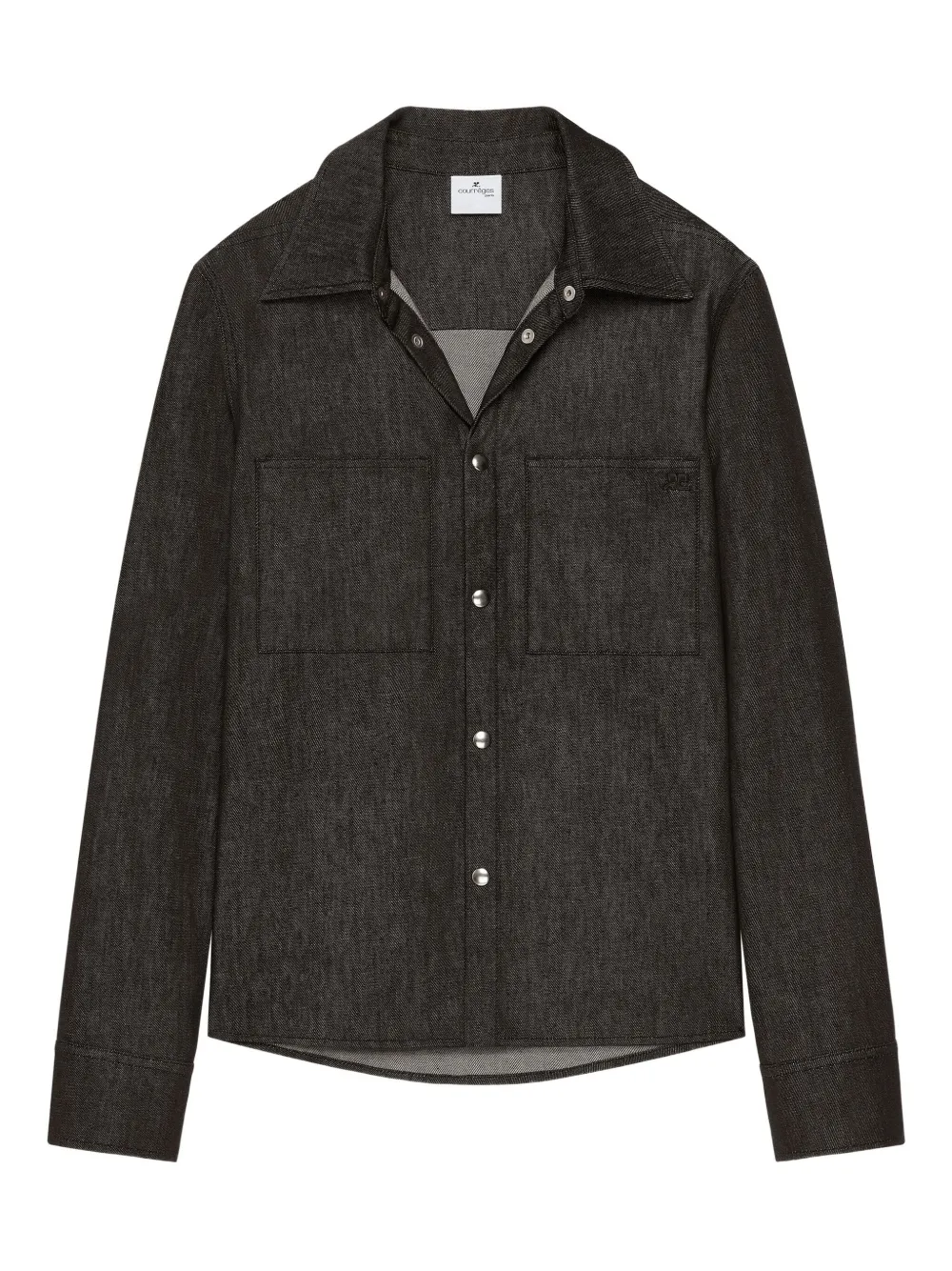 Courrèges sobrecamisa utility con botones | negro | Image 1