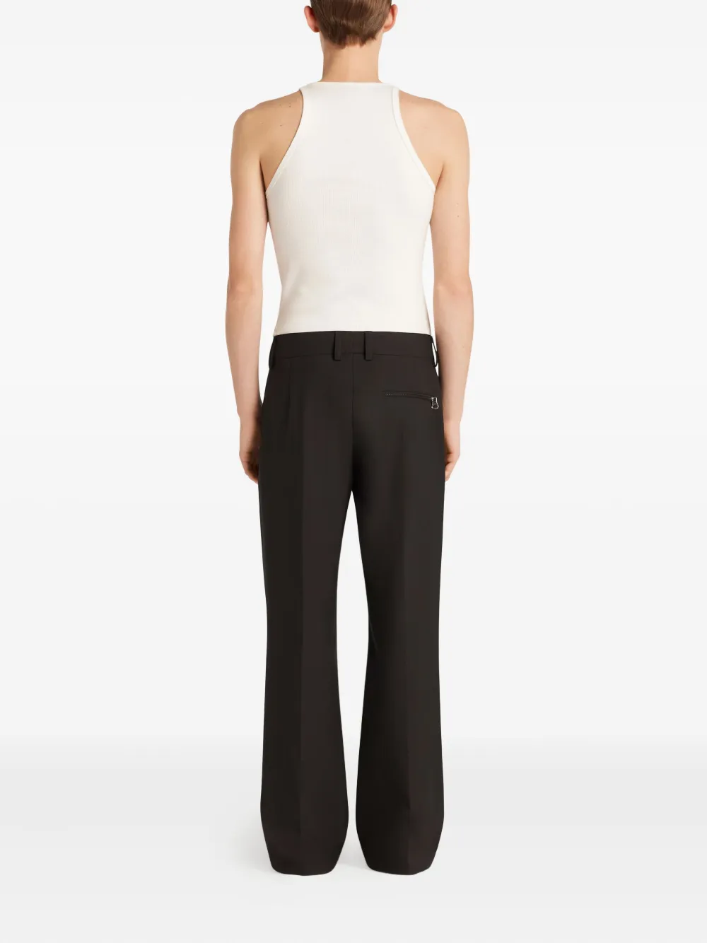 Courrèges buckle-detail sleeveless top Wit