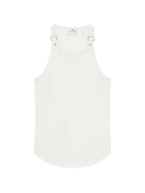 Courrèges buckle-detail sleeveless top