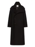 Courrèges double-breasted trench coat - Black