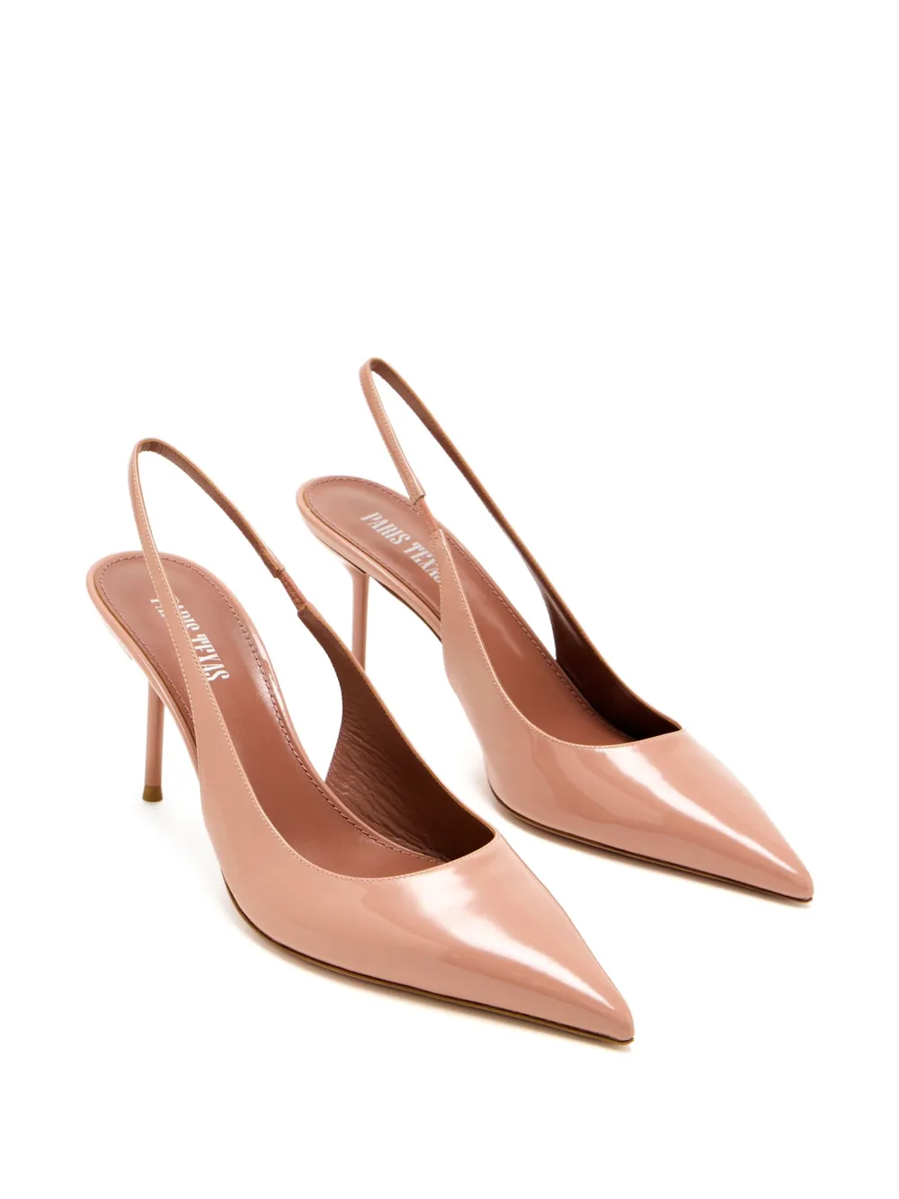 Paris Texas 75 mm slingback pumps met puntige neus Roze