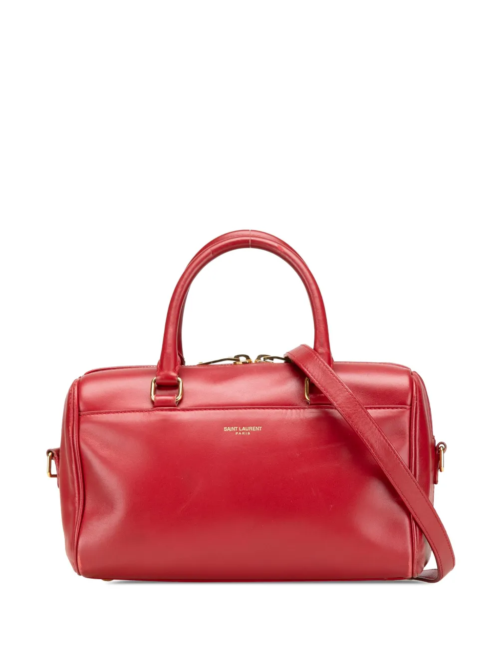 Saint Laurent Pre-Owned 2013-2024 Baby Leather Classic Duffle satchel | Red | Image 1
