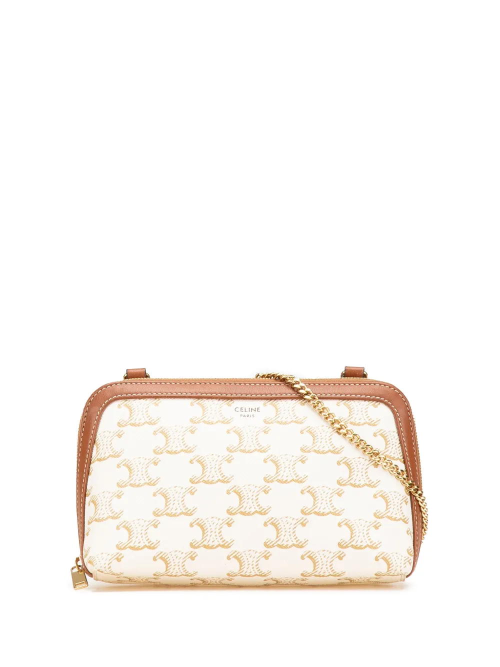 Céline Pre-Owned pochette à bride en chaîne (2021) | blanc | Image 1