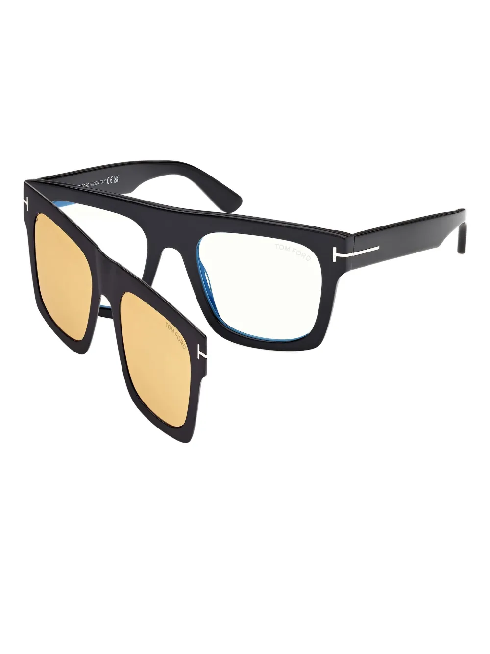 TOM FORD Eyewear Clip-on zonnebril Zwart
