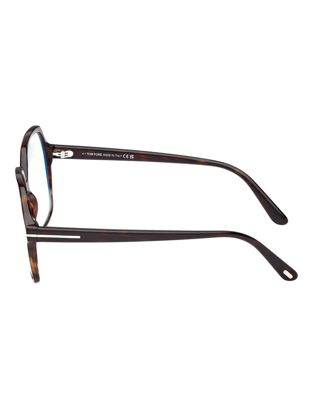 TOM FORD Eyewear Bril met achthoekig montuur Bruin