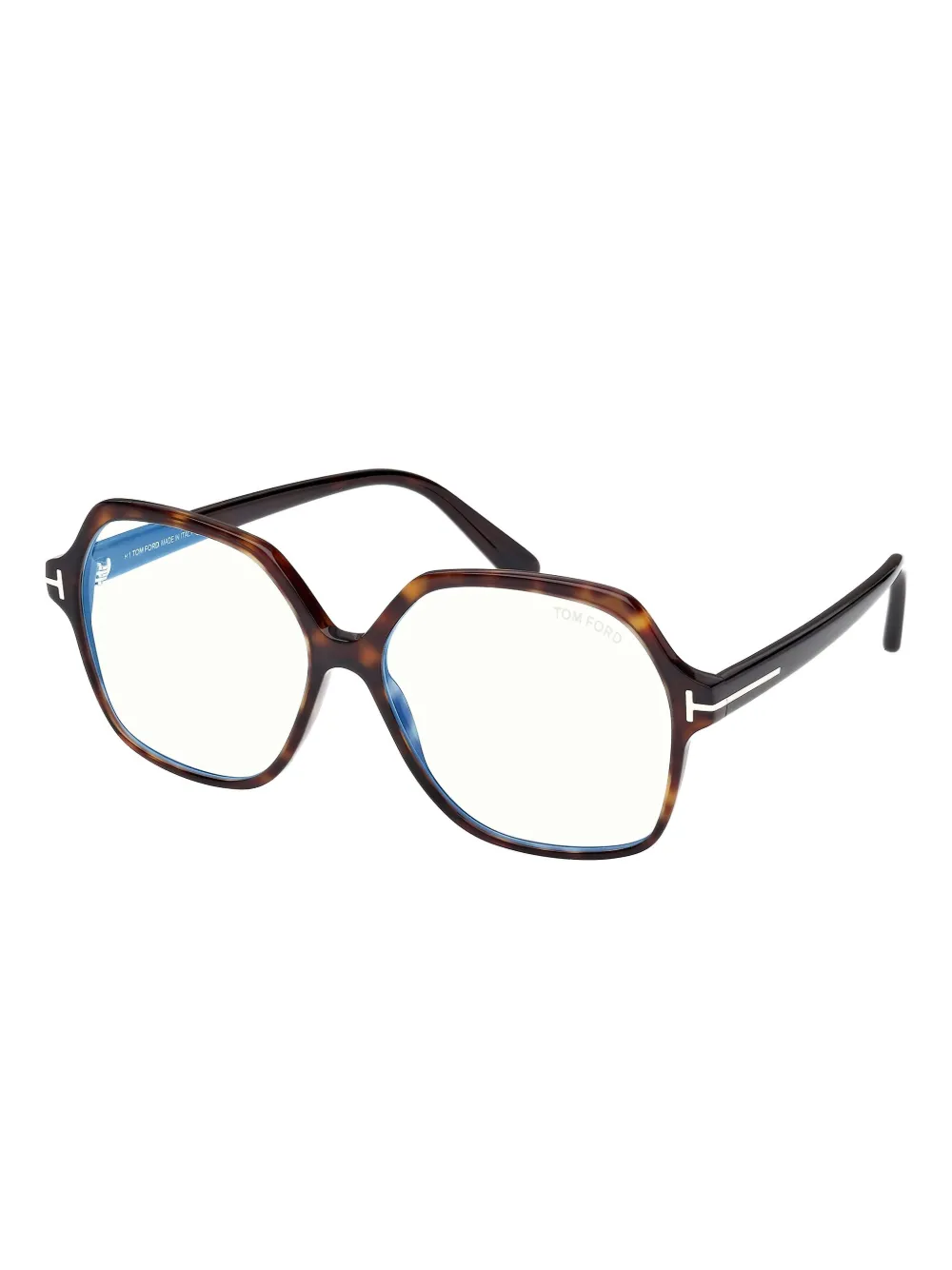 TOM FORD Eyewear Bril met achthoekig montuur Bruin