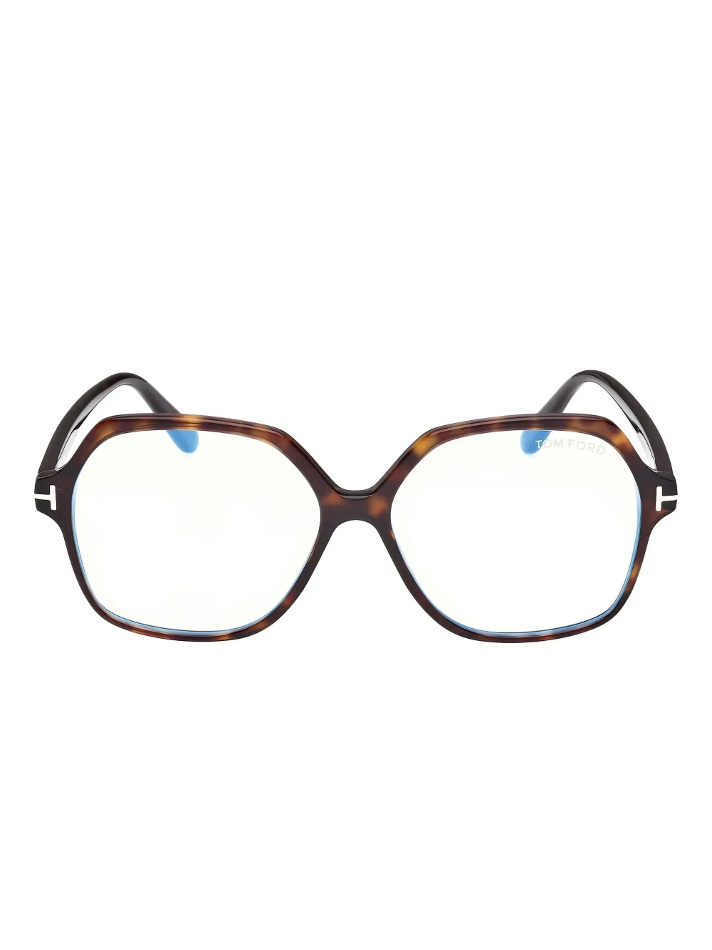 TOM FORD Eyewear Bril met achthoekig montuur Bruin