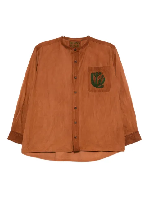Kinyan Lam hand embroidery shirt