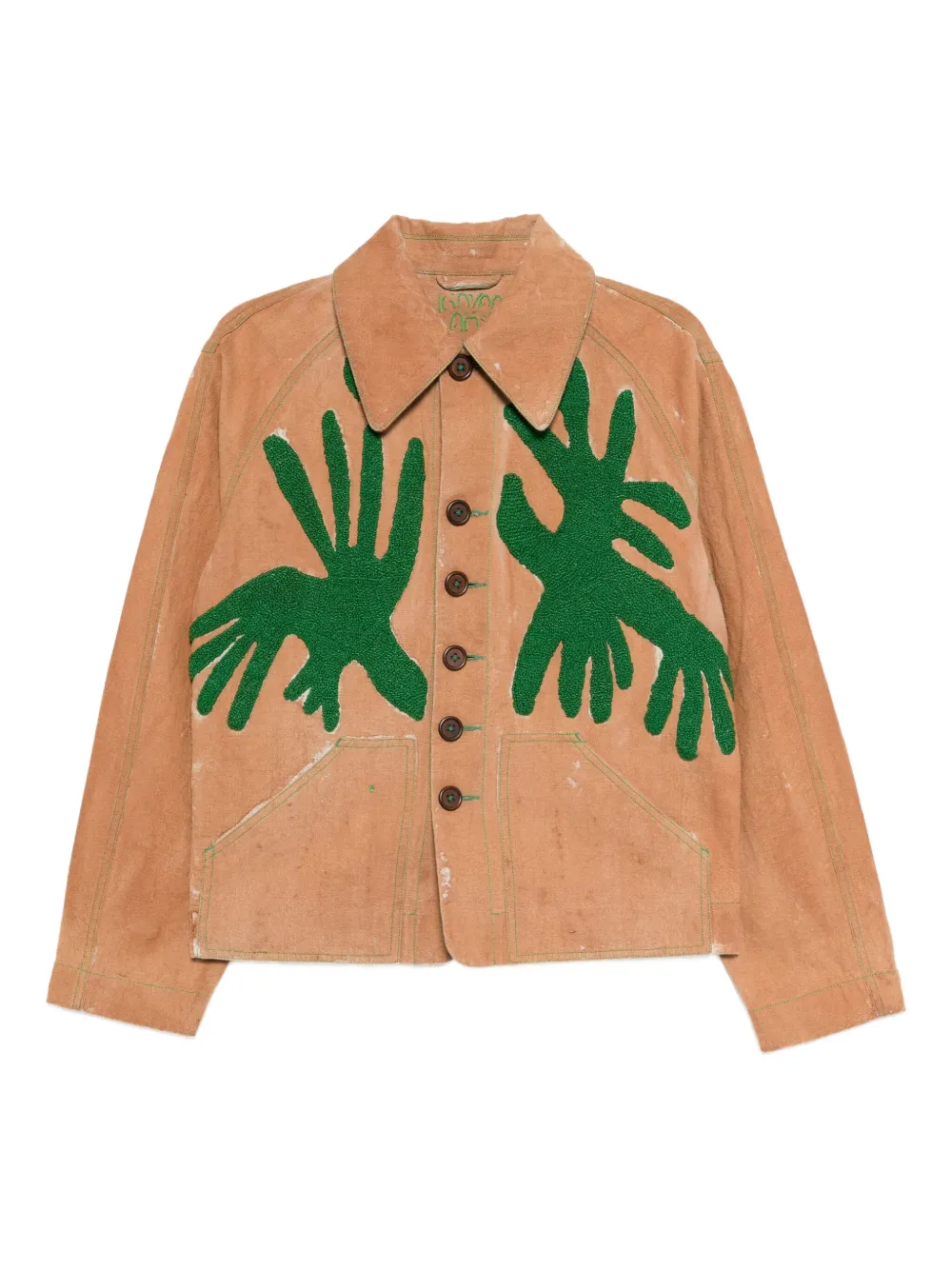 Kinyan Lam veste à broderies | marron | Image 1