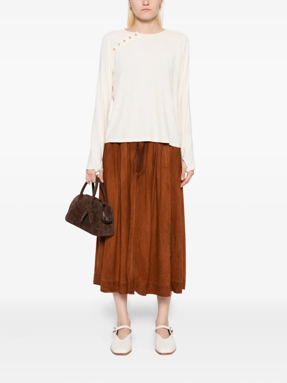 Kinyan Lam slanted collar cotton top | T-Shirts & Jersey Shirts | Image 2