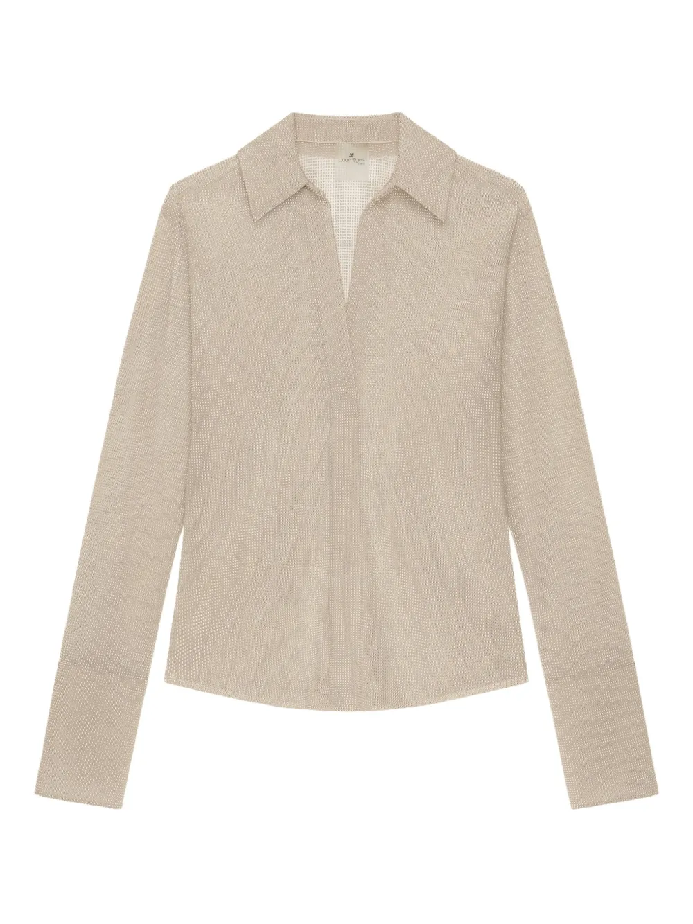 Courrèges Camicia a maniche lunghe - Toni neutri
