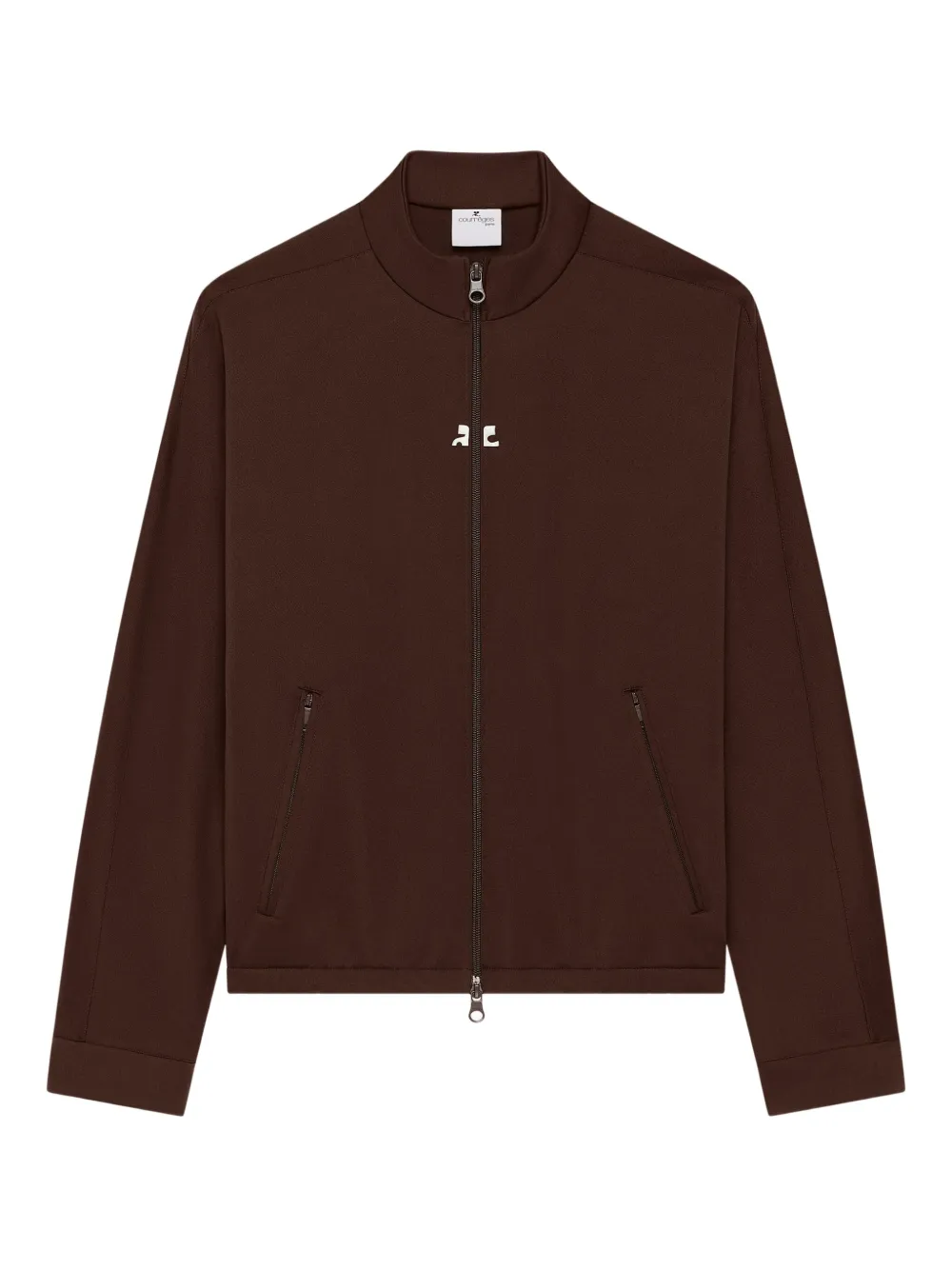 Courrèges Trainingsjack met rits Bruin