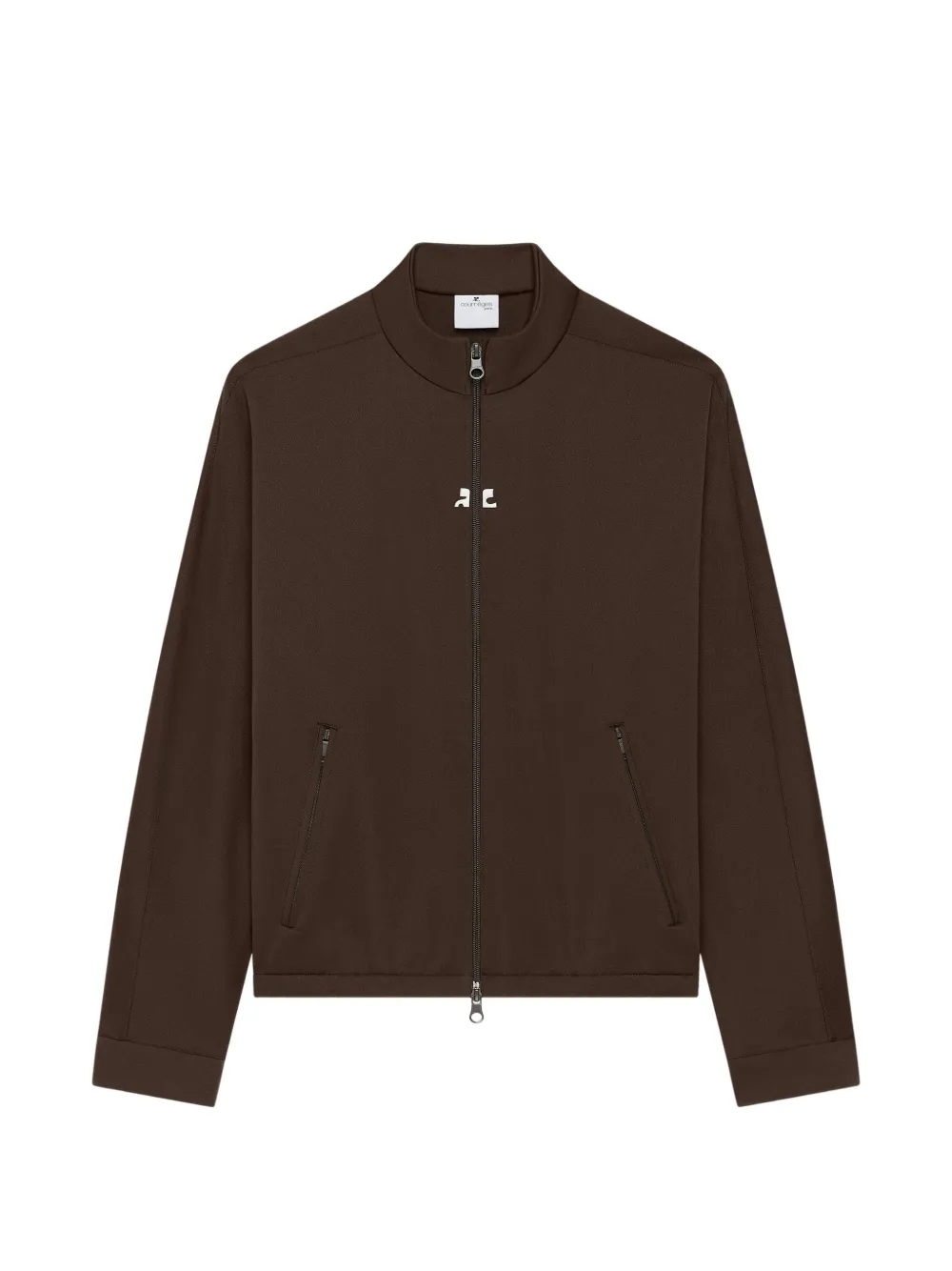 Courrèges Trainingsjack met rits Bruin