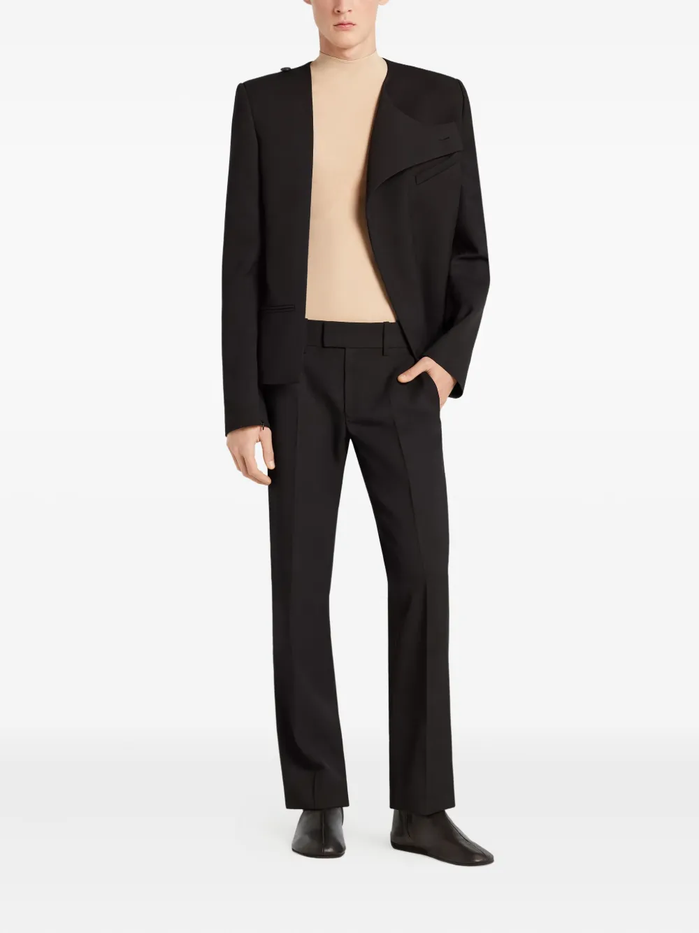 Courrèges Asymmetrische blazer Zwart