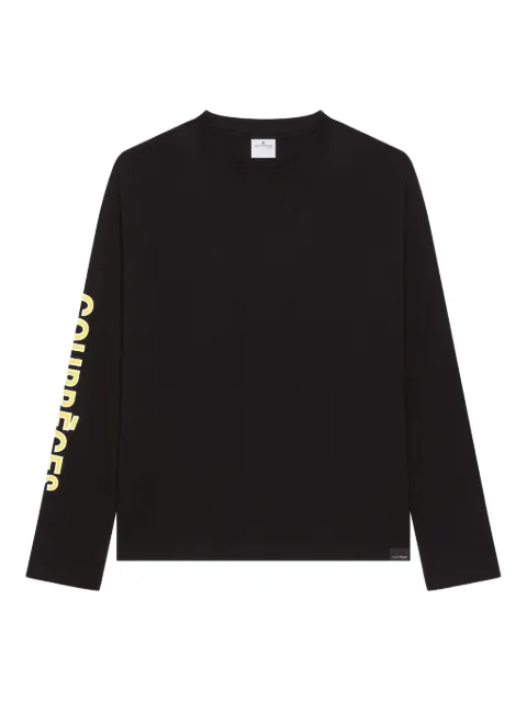 Courrèges long-sleeve logo-print T-shirt