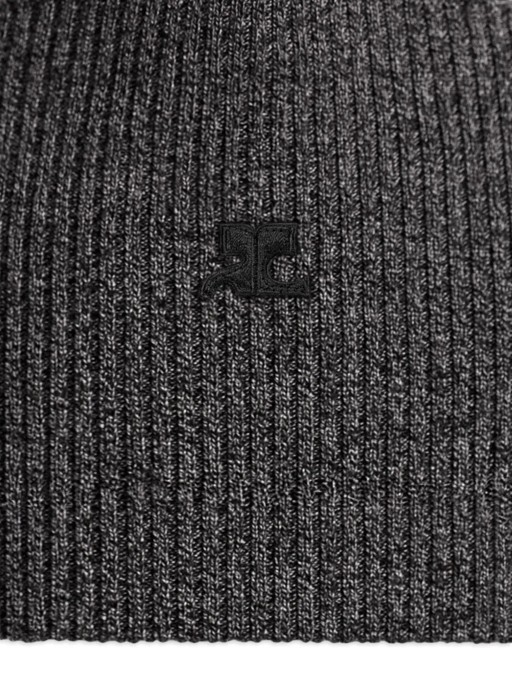 Courrèges Ribgebreide muts Grijs