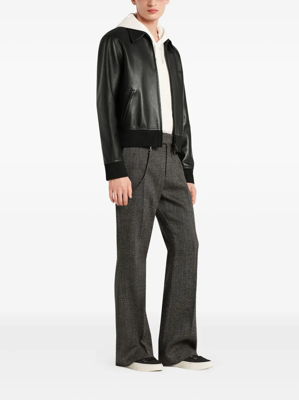 Courrèges strap-detail trousers Zwart