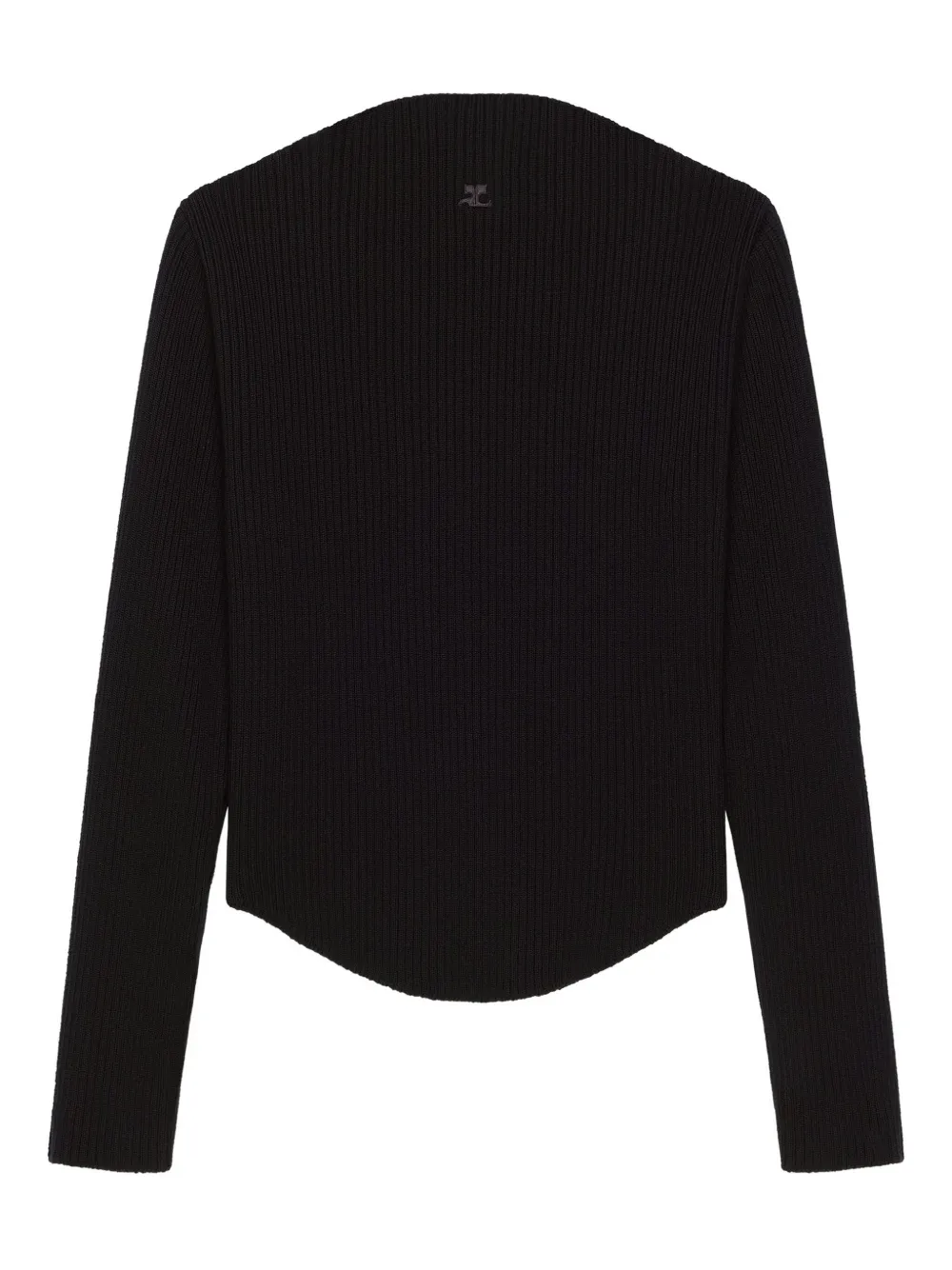 Courrèges slash-neck sweater | negro | Image 1