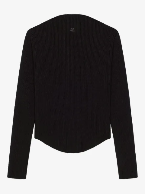 Courrèges slash-neck sweater