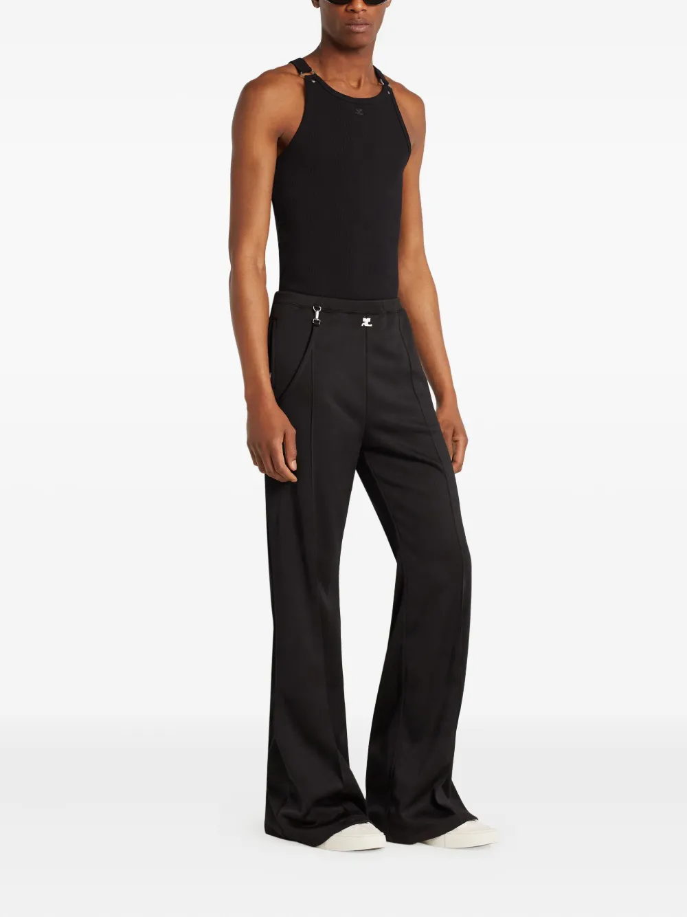 Courrèges Trainingsbroek met detail Zwart