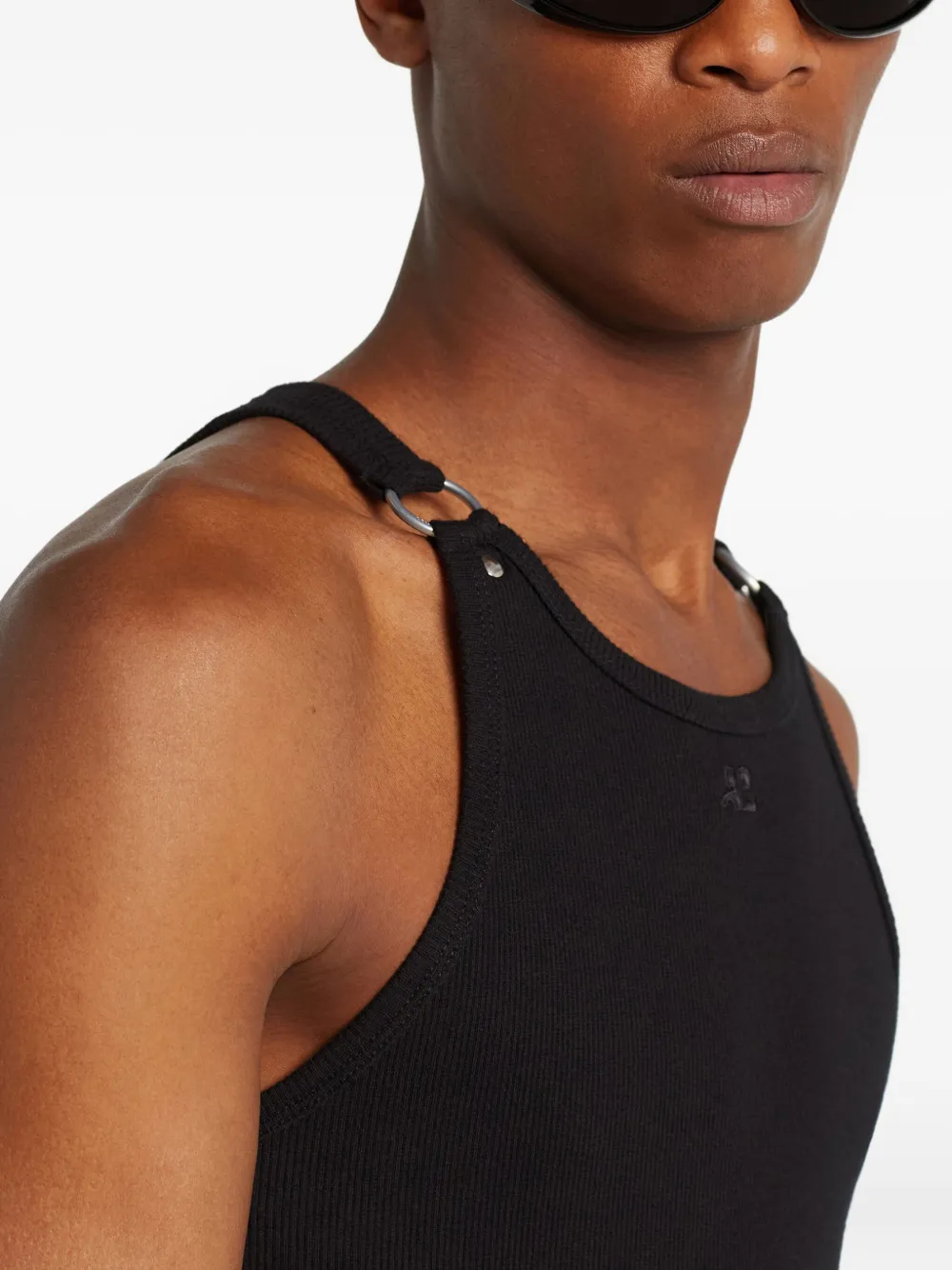 Courrèges Trainingsbroek met detail Zwart