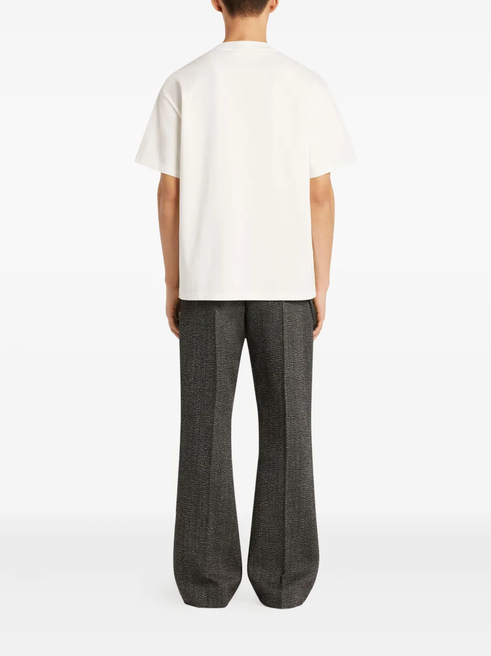 Courrèges T-shirt met ronde hals Wit