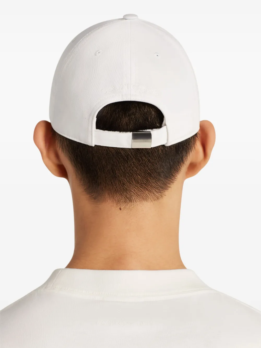 Courrèges T-shirt met ronde hals Wit