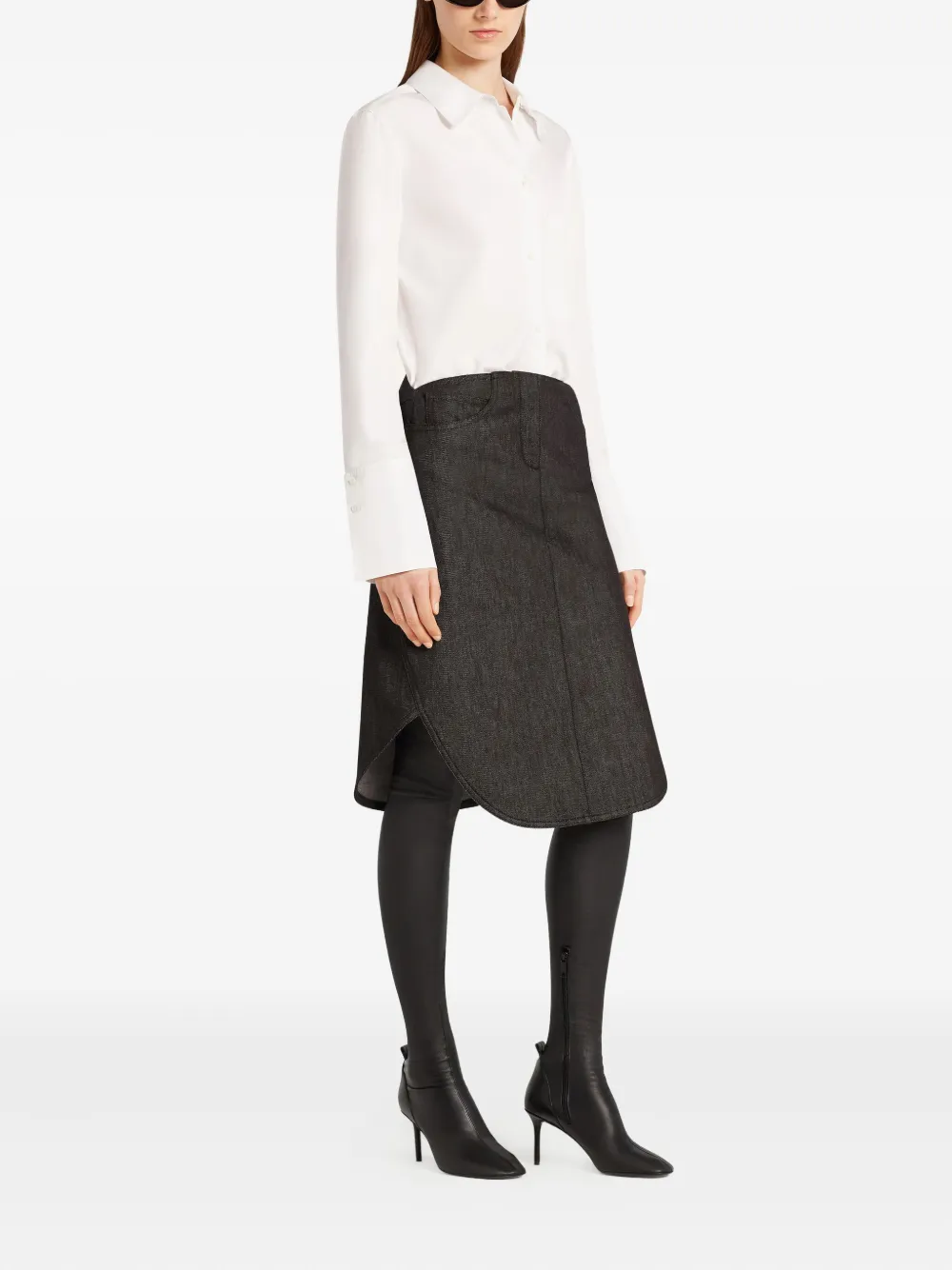 Courrèges Button-up overhemd Wit