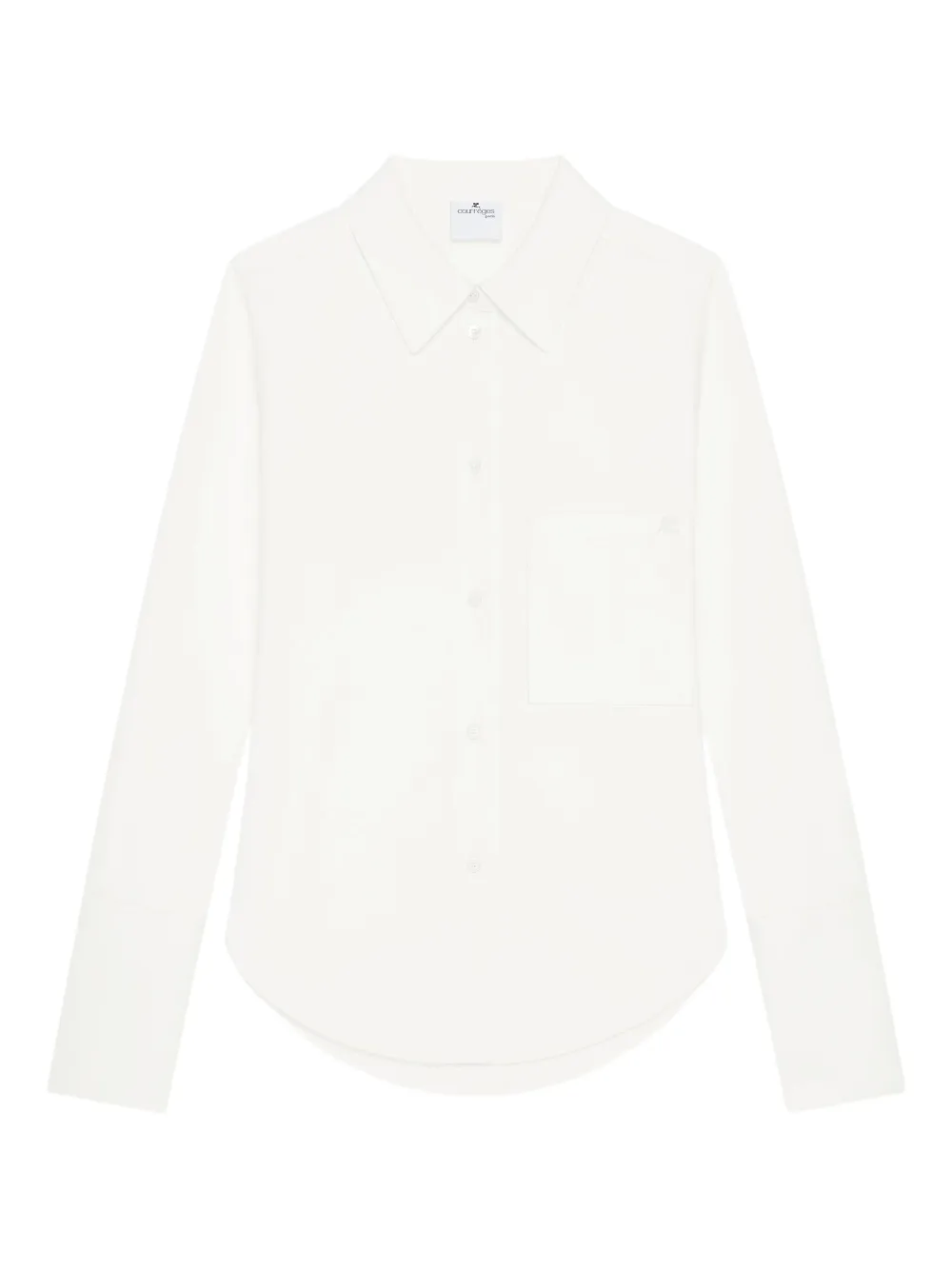 Courrèges Button-up overhemd Wit