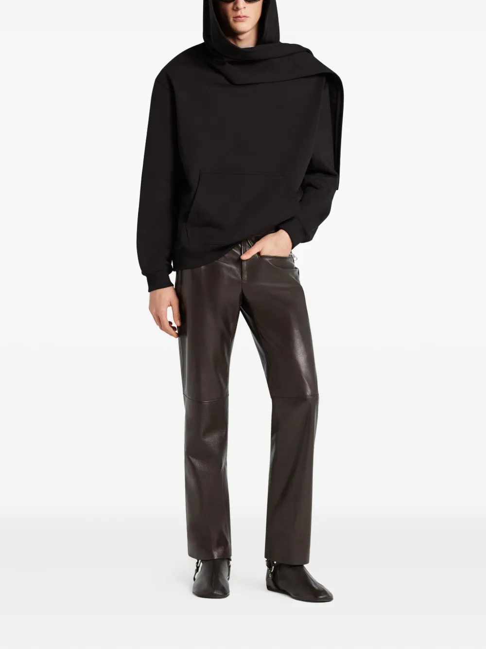 Courrèges scarf-detail hoodie | Hoodies | Image 2