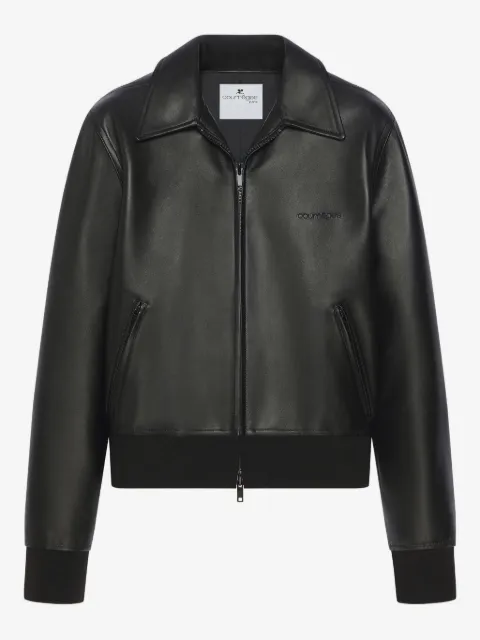 Courrèges zip-up leather jacket