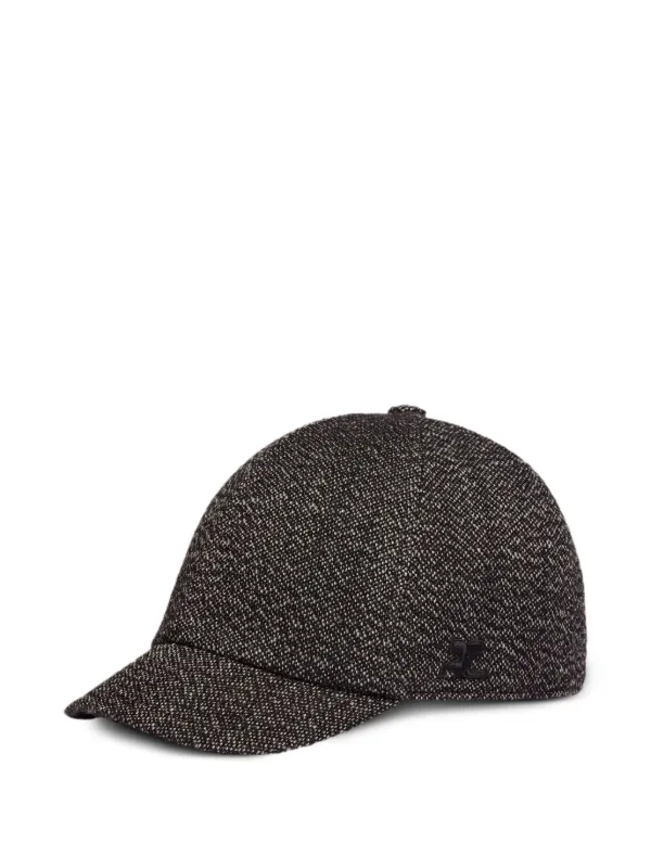Courrèges Caviar Cap | Black | FARFETCH
