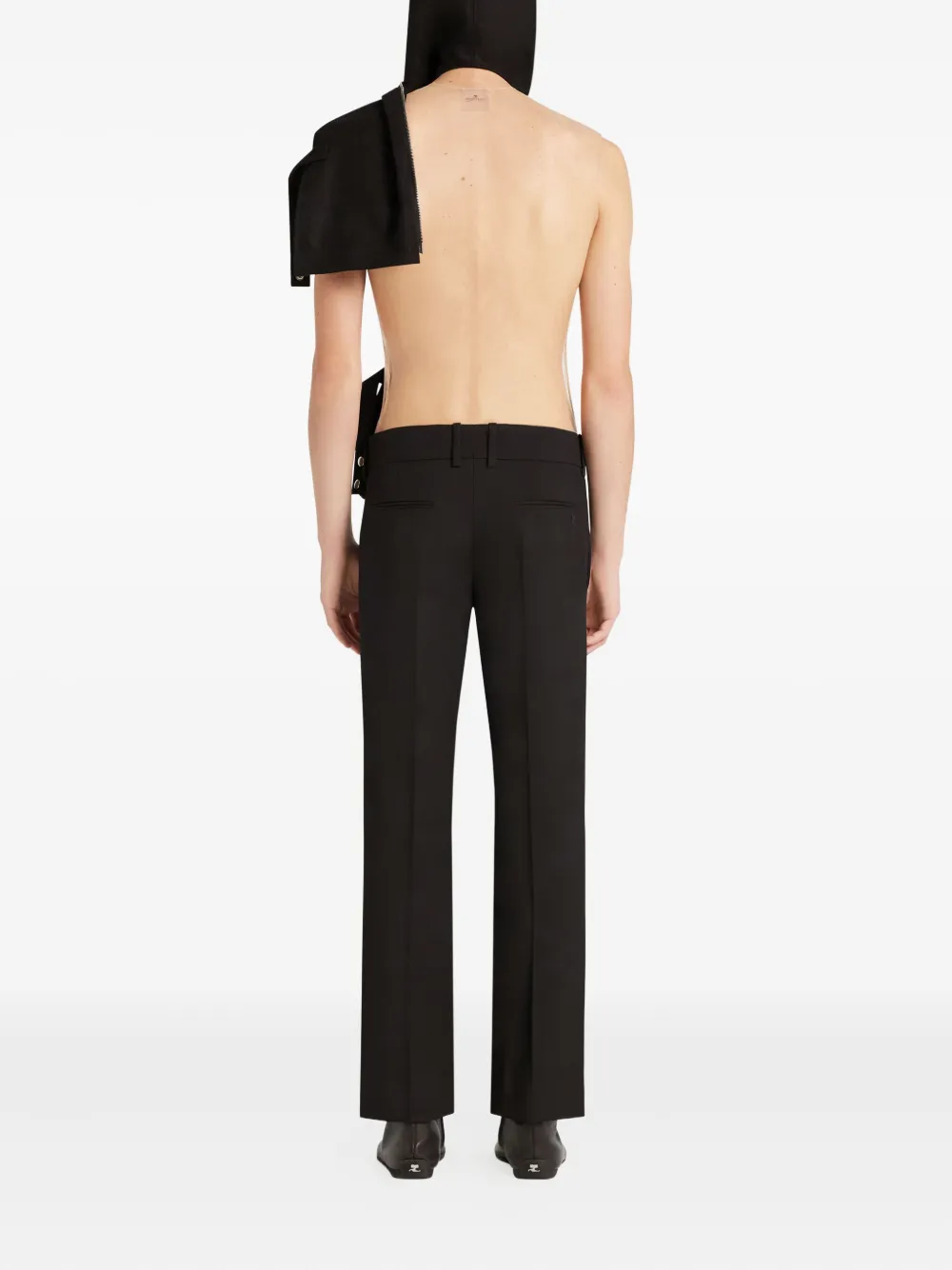 Courrèges Wollen pantalon Zwart