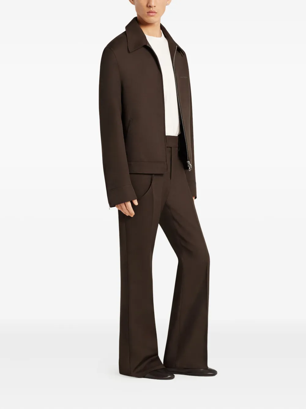 Courrèges Jack met rits Bruin