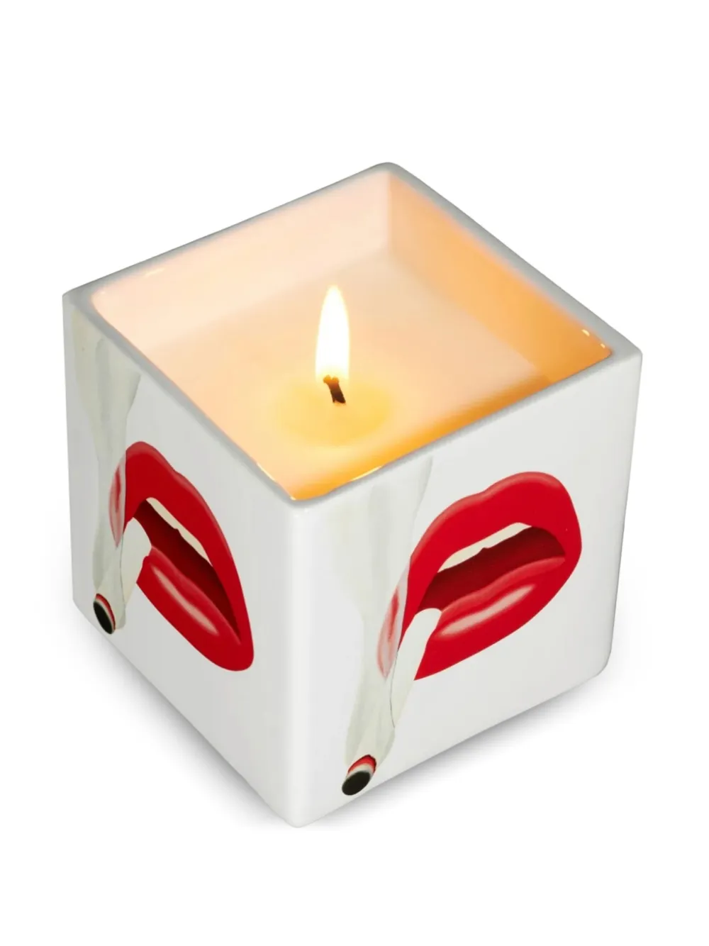 Ligne Blanche X Tom Wesselmann Smoker Nº1 Lip-motif Candle (260g) In Multi