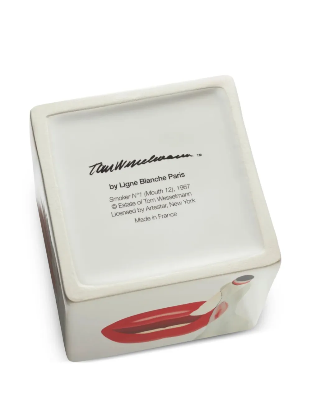 Ligne Blanche X Tom Wesselmann Smoker Nº1 Lip-motif Candle (260g) In Multi