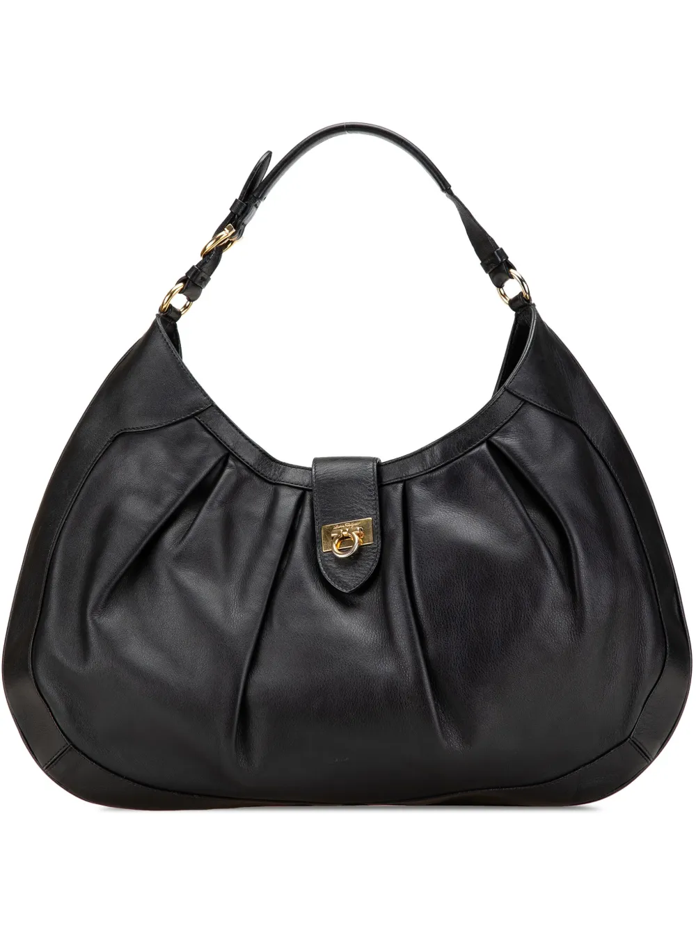 2000-2025 Pleated Leather Gancini hobo bag