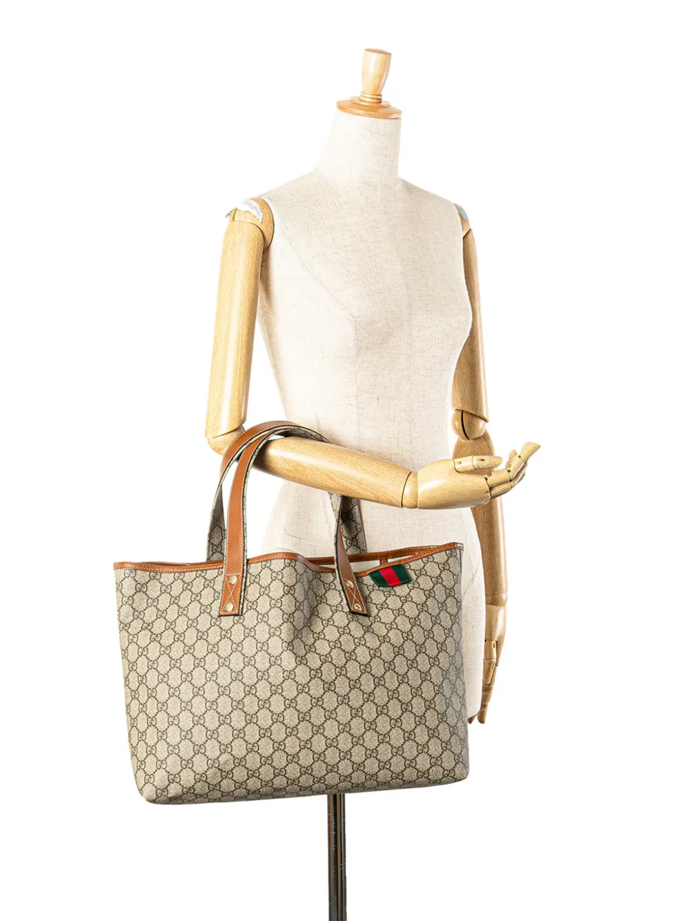 Gucci Pre-Owned 2000-2015 Medium GG Supreme Web Loop tote bag | Pre-Owned | Image 2