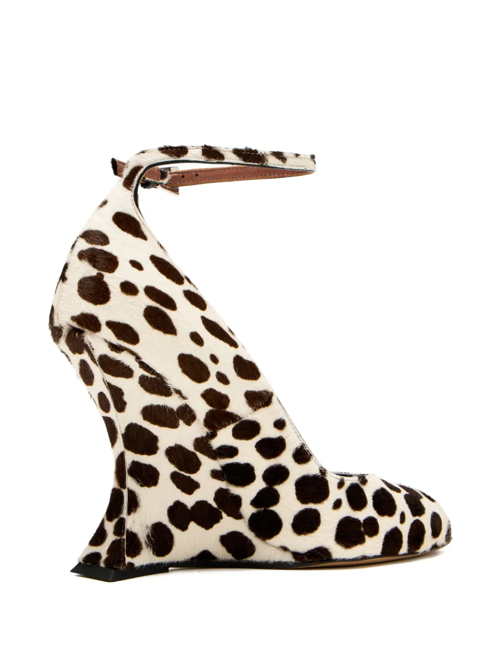 Paris Texas 110mm leopard-print wedge pumps Neutrals