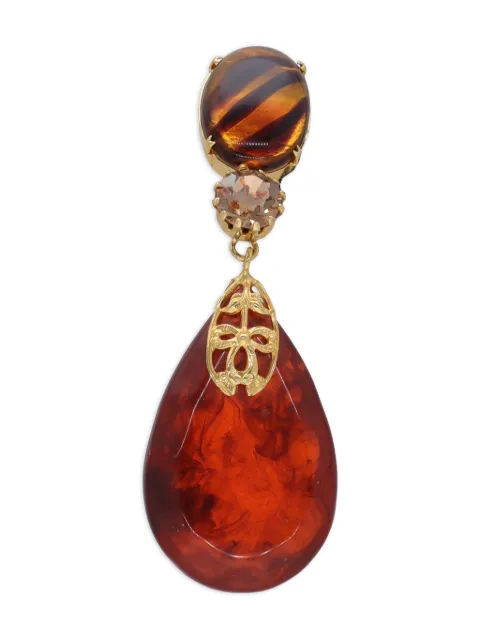 Gianfranco Ferré Pre-Owned embellished drop earring