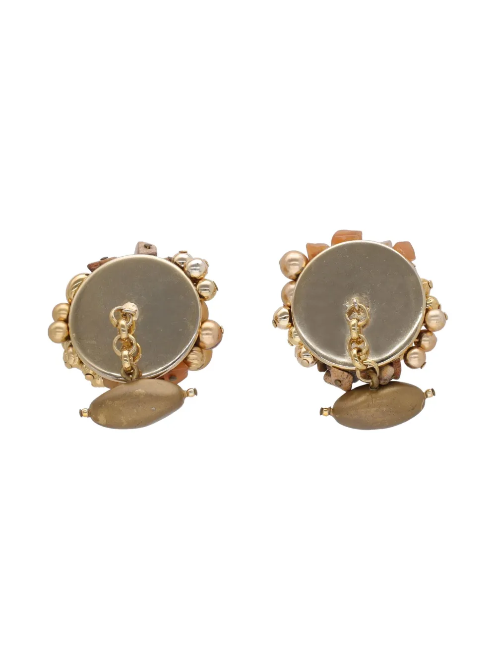 Gianfranco Ferré Pre-Owned beaded cufflinks | Image 2