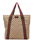 Gucci Pre-Owned 2016-2025 GG Canvas Web tote bag - Brown