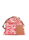 Loewe Pre-Owned 2019 William de Morgan Small Anagram Canvas Drawstring crossbody bag - Red