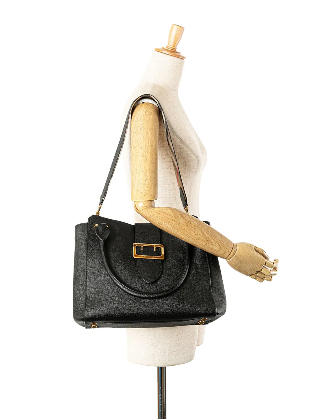 Burberry Pre-Owned 2000-2017 Medium Grained Calfskin Buckle Tote satchel | Pre-Owned | Image 2