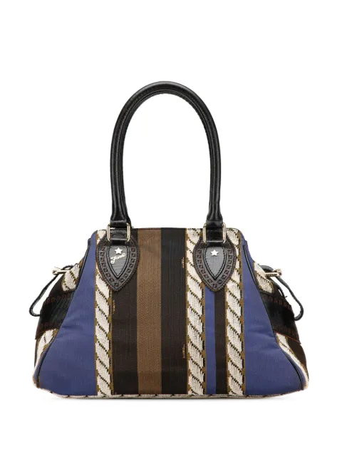 Fendi Pre-Owned 2000-2010 Etniko Handtasche aus Pequin-Canvas