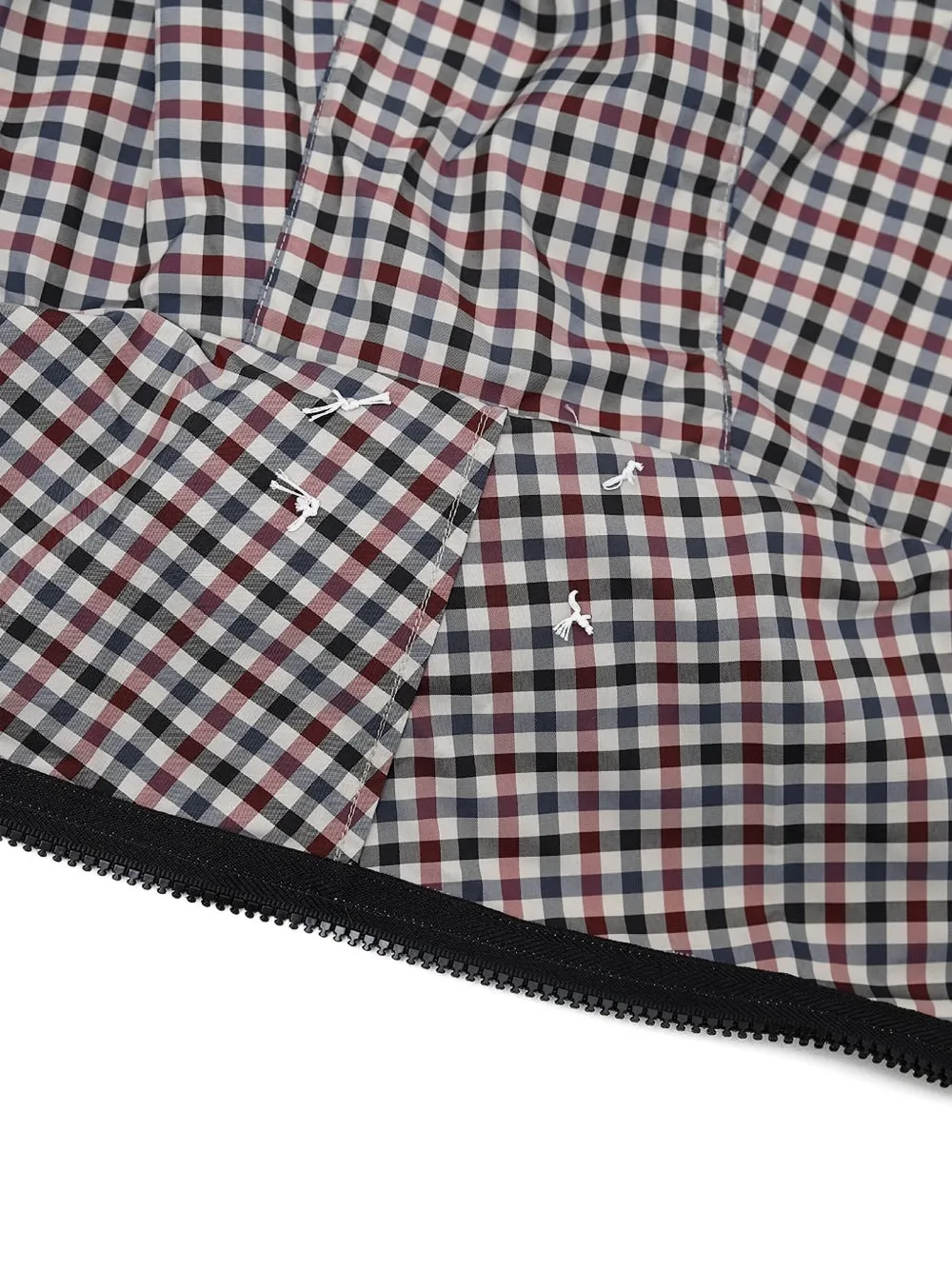 Maison Margiela zipped checked scarf - Wit
